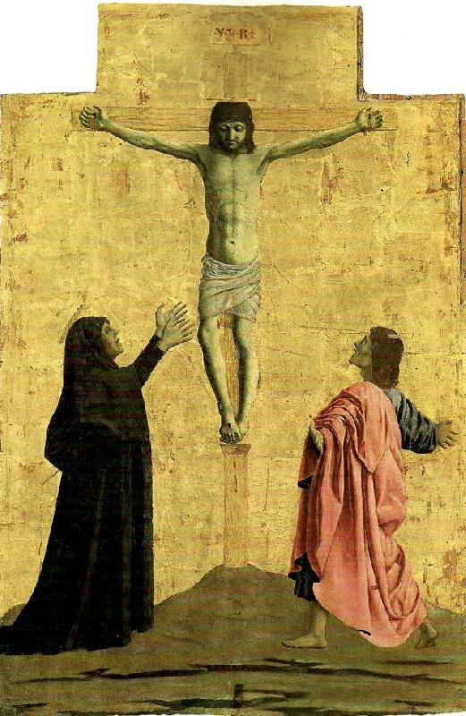 Piero della Francesca crucifixion oil painting image